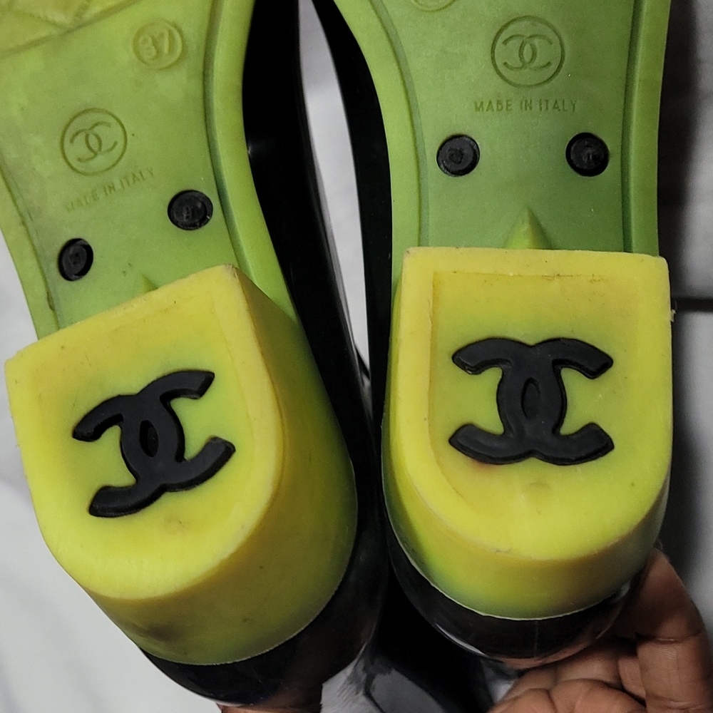 Chanel rain boots EU37 rubber - Picture 13 of 16